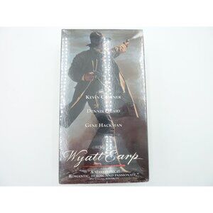 Wyatt Earp VHS 1994 2 Tape Set New Sealed Western Kevin Costner watermark